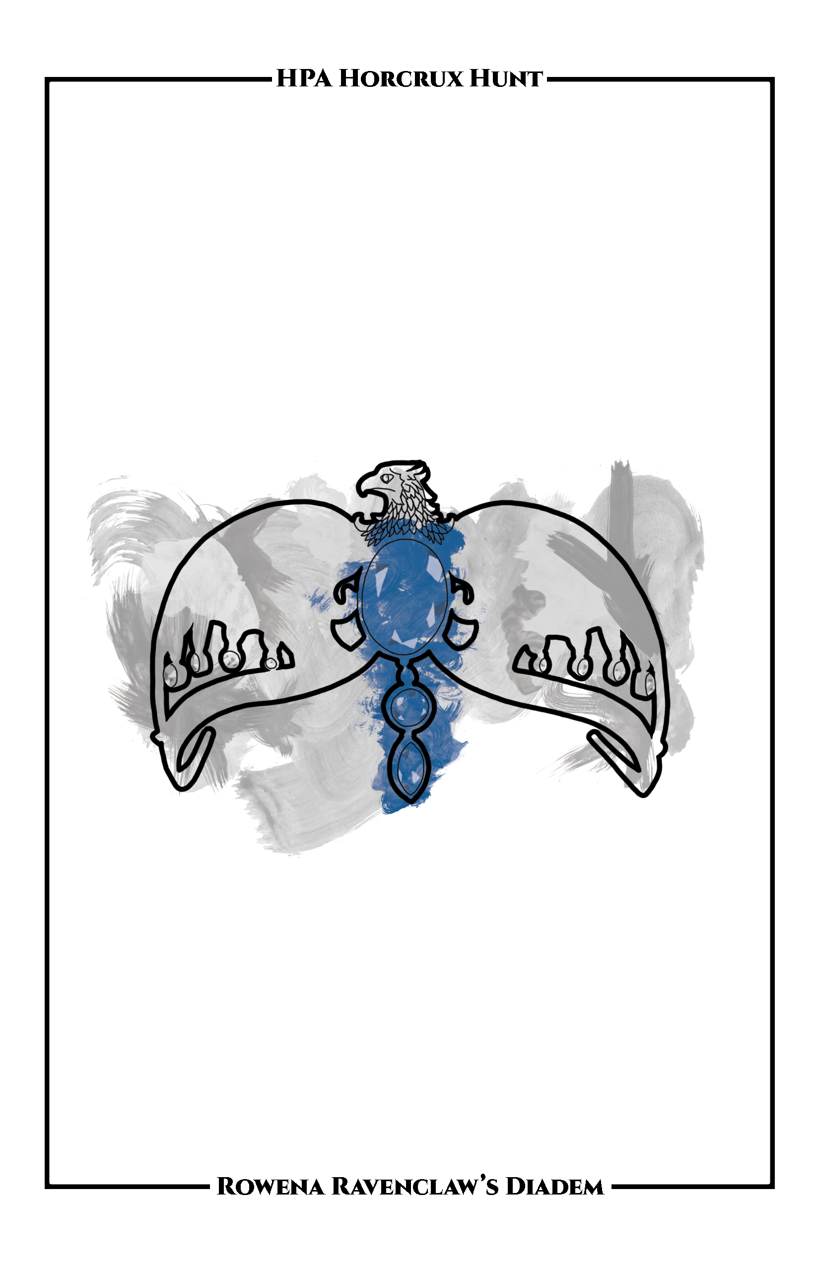 HPA Horcrux Hunt Digital Drawing of the Diadem