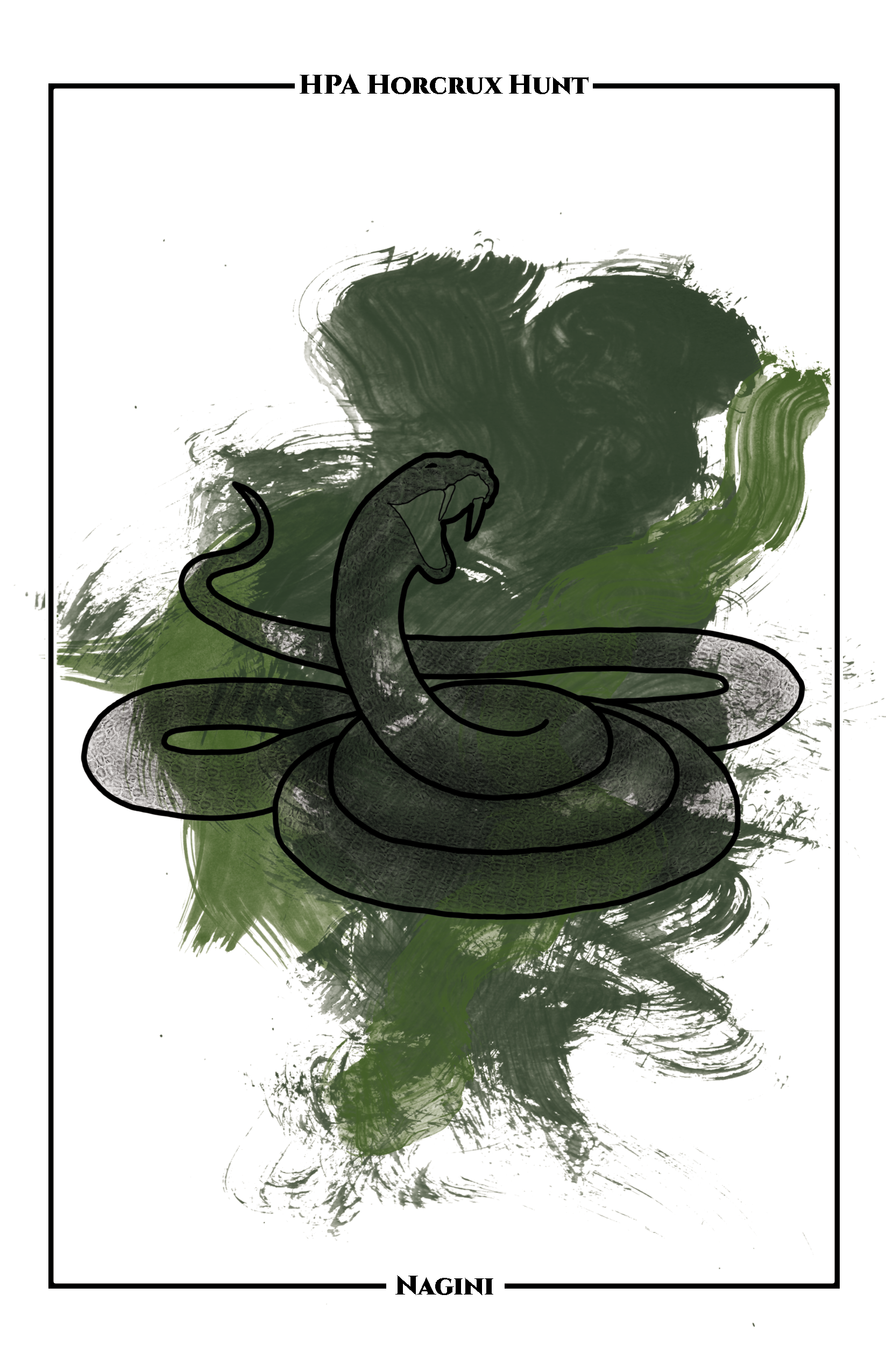HPA Horcrux Hunt Digital Drawing of Nagini